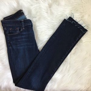 J. Brand Mid Rise Rail Jean w/ Frayed Hem- Size 27 waist
